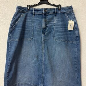 St John’s Bay Classic Blue Denim Skirt size 18W